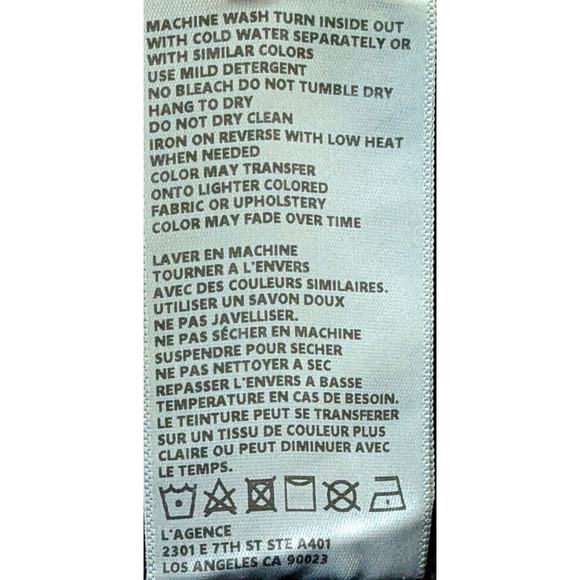 L'Agence Jeans Womens 27 Blue Margot High Waist Skinny Ankle Modal Blend NEW - Picture 8 of 8